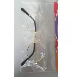GAFAS REDONDAS METÁLICAS DORADAS