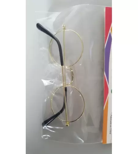 GAFAS REDONDAS METÁLICAS DORADAS