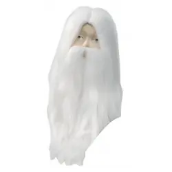 Magician wig and beard